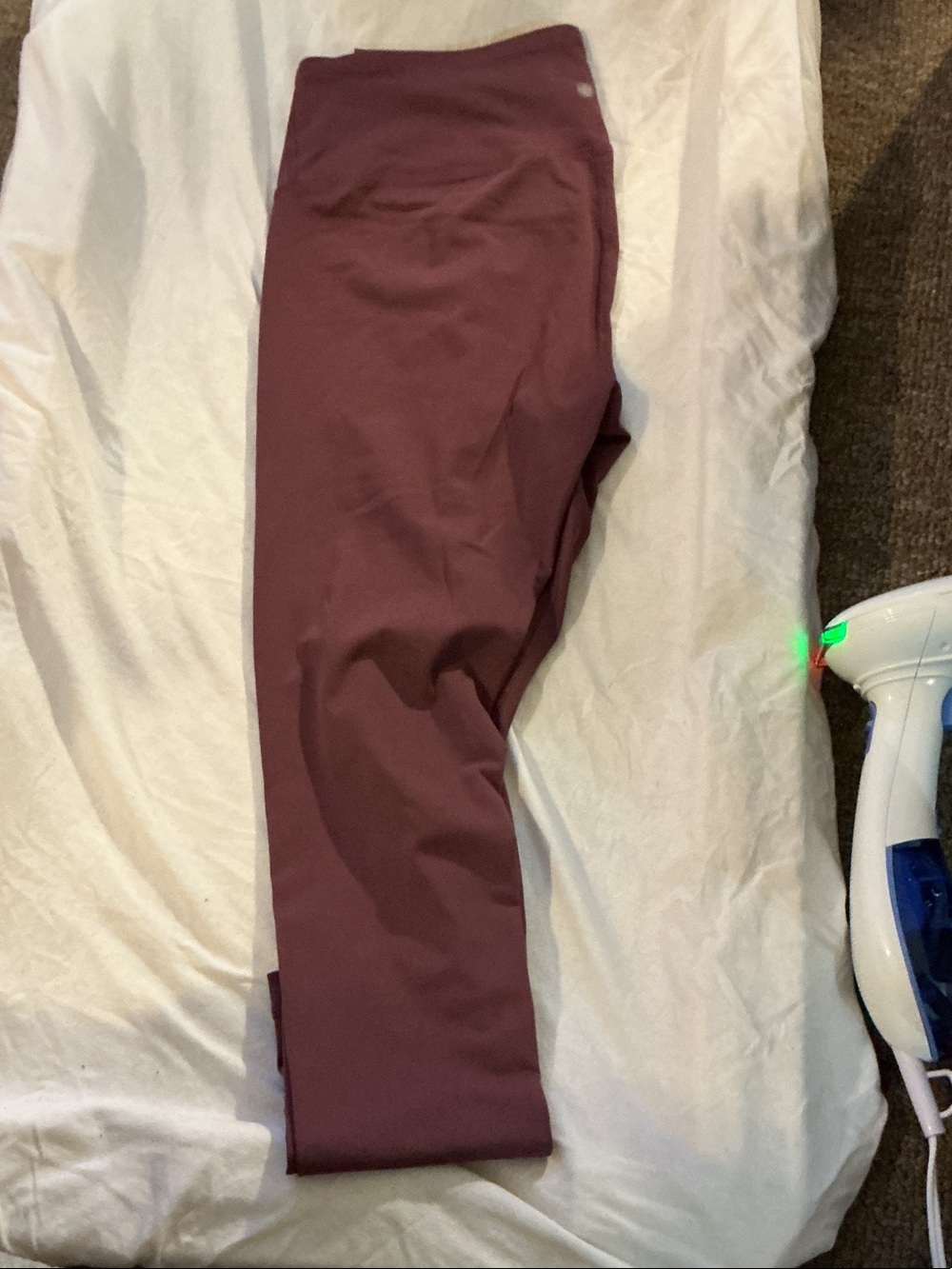 Yogalicious Maroon High-Waist Stretch Leggings